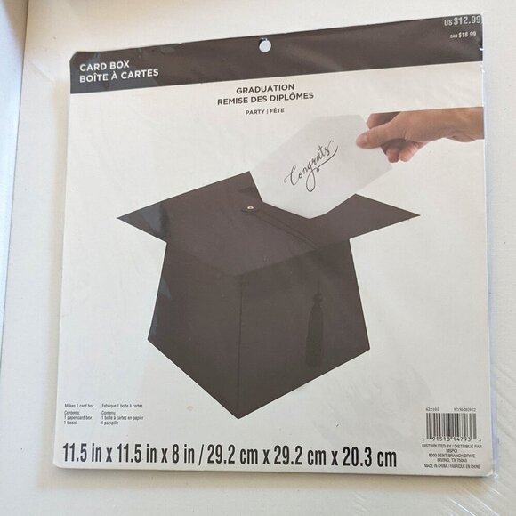 NWT Graduation Hat Card Box Gifts College High School Summer Party Decor Michael - Picture 2 of 5